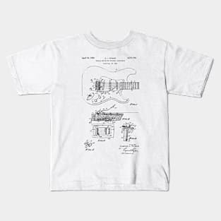 Guitar shematics Kids T-Shirt